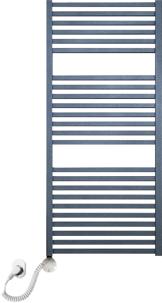 Электрический полотенцесушитель Luxrad Kwadro 065308 112х50 L, черный, терморегулятор selmo smart