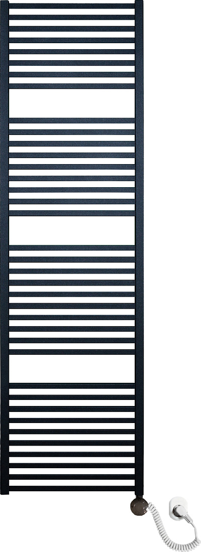 Электрический полотенцесушитель Luxrad Kwadro 065357 172х50 R, черный, терморегулятор selmo smart