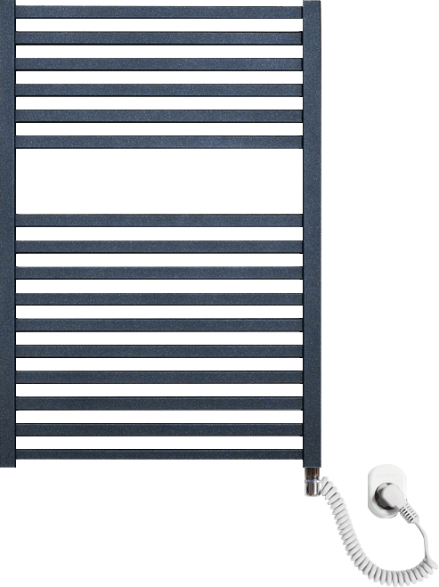 Электрический полотенцесушитель Luxrad Kwadro 065267 72х50 R, черный, терморегулятор selmo pad