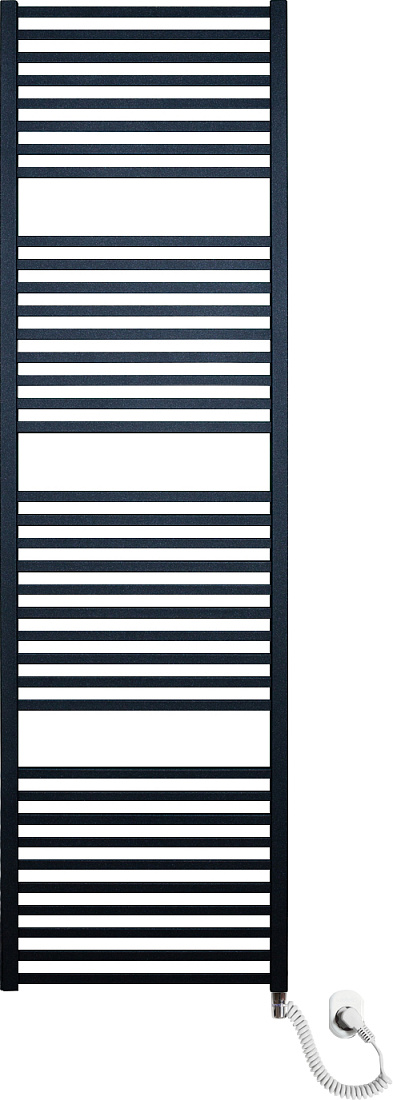 Электрический полотенцесушитель Luxrad Kwadro 065363 172х50 R, черный, терморегулятор selmo pad