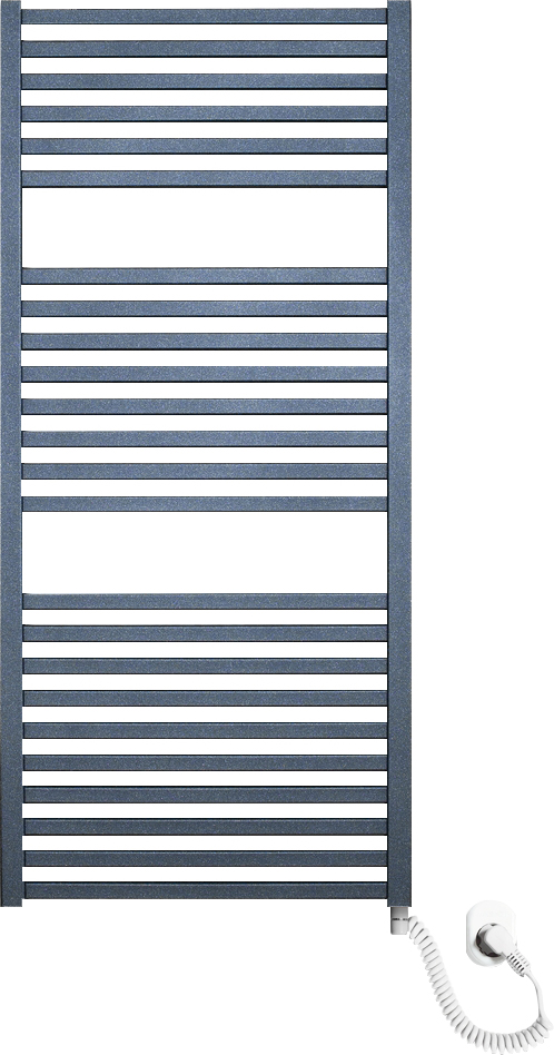 Электрический полотенцесушитель Luxrad Kwadro 065313 112х50 R, черный, терморегулятор selmo pad