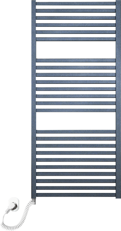 Электрический полотенцесушитель Luxrad Kwadro 065314 112х50 L, черный, терморегулятор selmo pad