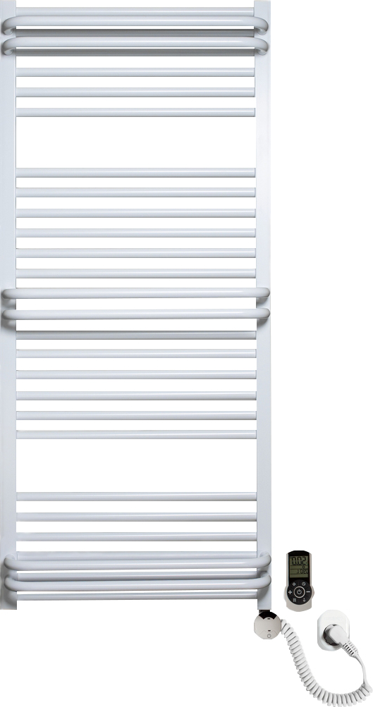 Электрический полотенцесушитель Luxrad Regular G Plus 064181 120х53 R, белый, терморегулятор selmo s
