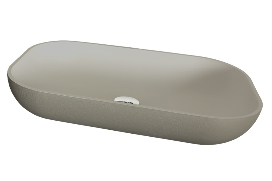 Раковина накладная Acquabella On-Top Rectangle Slate Marfil 580х380, слоновая кость