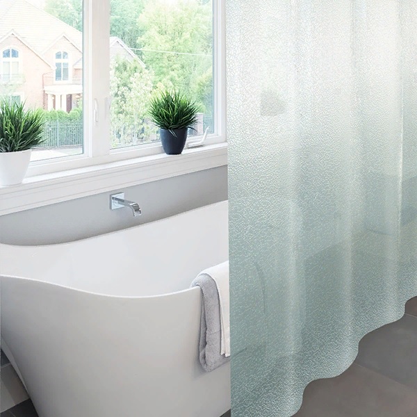 Штора для ванной Meiwa Krackle 182x182 аква