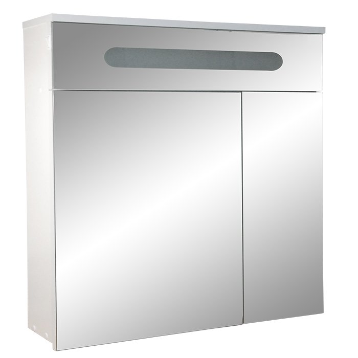 Зеркало-шкаф Emmy Сигма 80 с подсветкой, левое