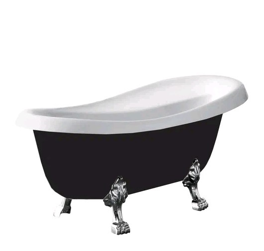 Акриловая ванна Vincea VBT-120B-1700-Cr черная