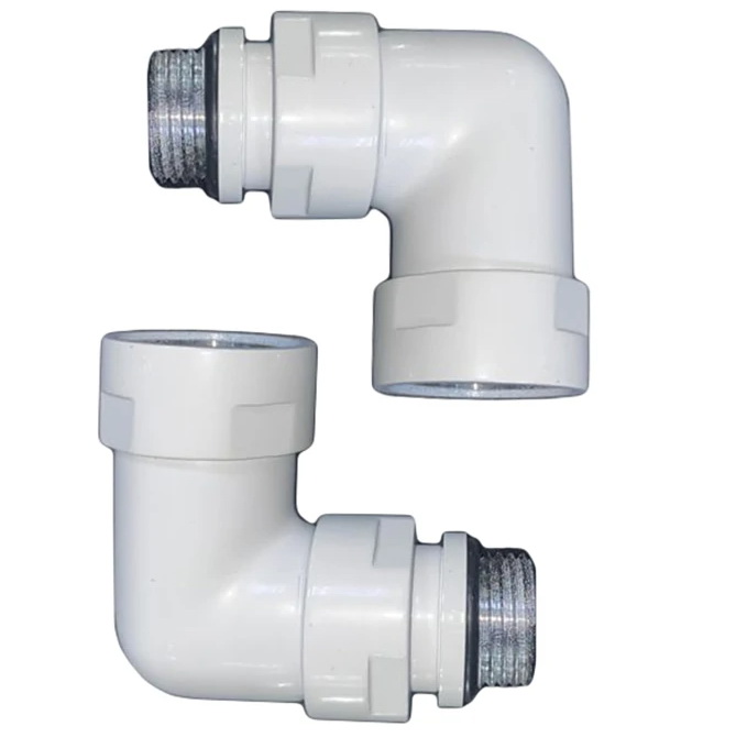 Американка Laris угловая для полотенцесушителя 761SCH0504БМ со сгоном г/ш 3/4" x 1/2", белая матовая