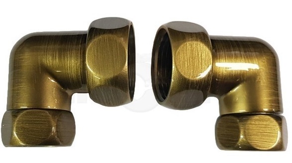 Американки 740SCH1010 1" вн угловые, 2 шт, бронза