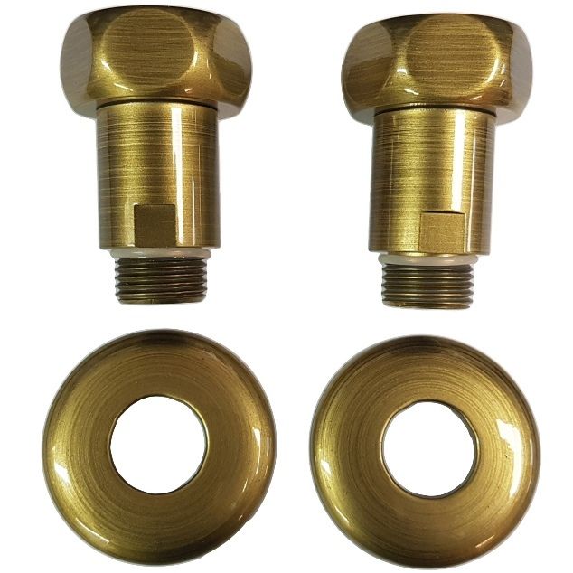 Американки 731SCH1010 1" вн-нар прямые, 2 шт, бронза