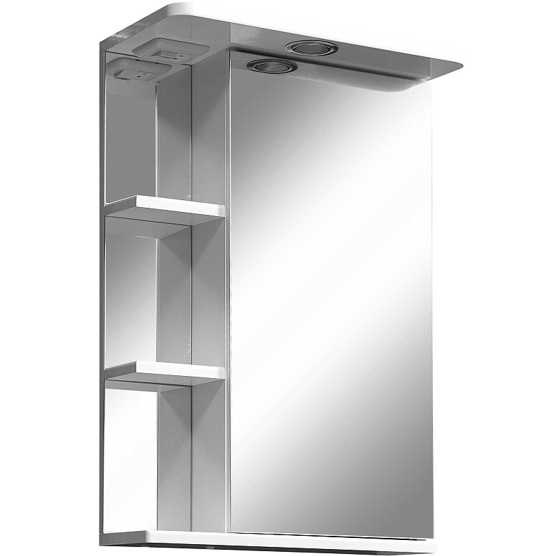 Зеркало-шкаф Stella Polar Концепт Нелея 50/С правое, с подсветкой