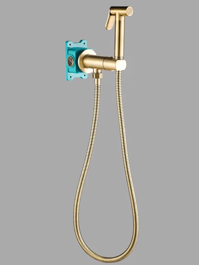 Гигиенический душ ALMAes Agata AL-877-09 со смесителем, бронза