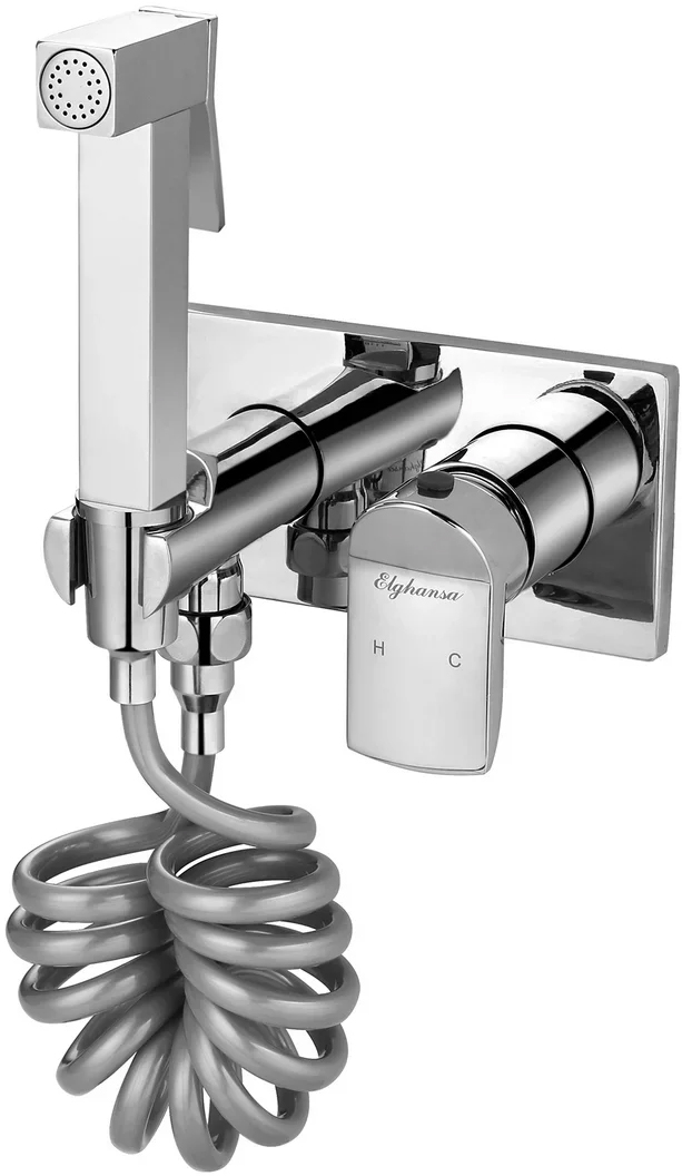 Гигиенический душ Elghansa Concealed 12Q0888 (Set-62) со смесителем, С ВНУТРЕННЕЙ ЧАСТЬЮ