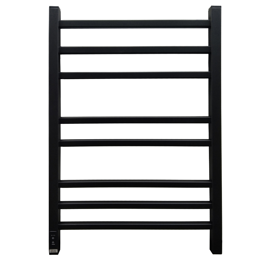 Электрический полотенцесушитель Grois Alex GR-102 500/800 П8 RAL9005 черный матовый диммер слева