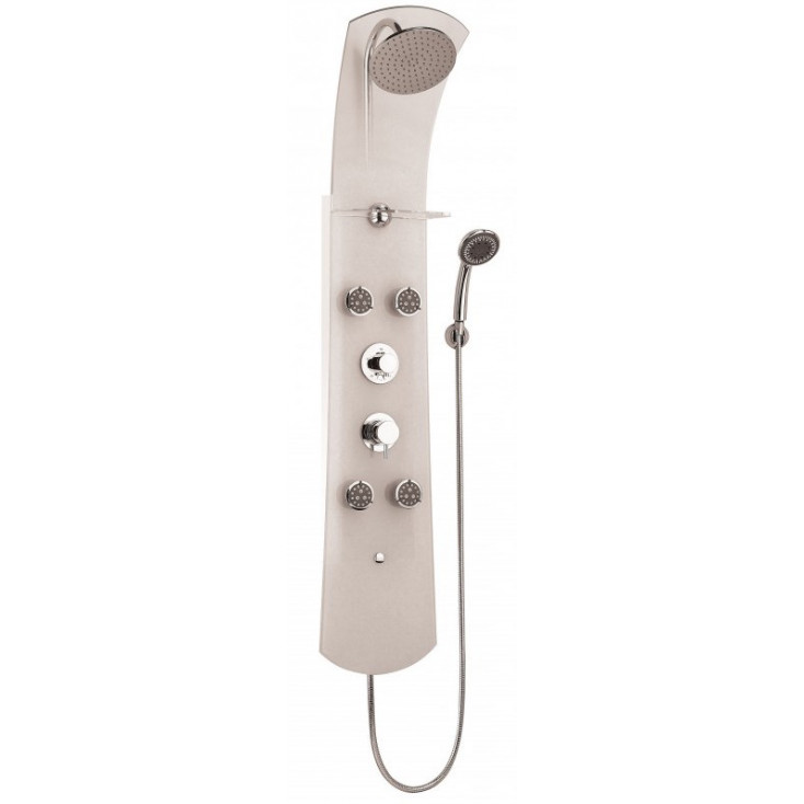 Душевая панель Valentin I-Deco: Nautilus Гл000006379, белый/ хром