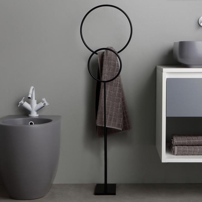 Полотенцедержатель Bertocci Moon 147 0374 0800 черный глянцевый