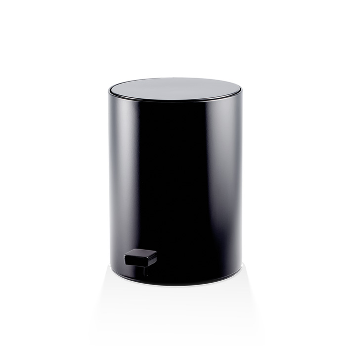 Мусорное ведро Decor Walther Universal TE 50 с педалью и крышкой черное матовое
