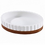 Мыльница Avanti Constantine 14х10х2,7 белая, коричневая