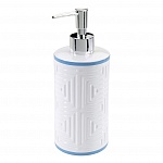Дозатор Avanti Mercer 7,6х7,6х20 белый, синий
