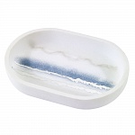 Мыльница Avanti Vapor 14х10х2,5 белая/синяя