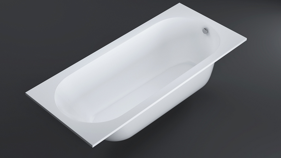 Ванна из искусственного камня Nilo Liberty Solid bianco mat 175х75