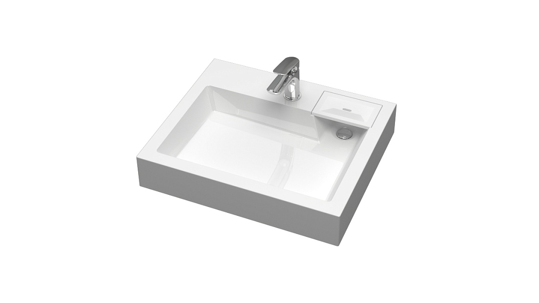 Раковина над стиральной машиной SuperSan Каспий 60х50 см