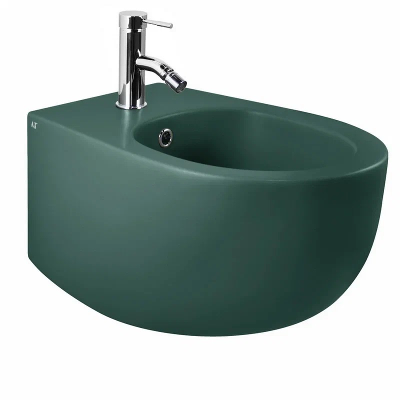 Биде подвесное AeT Dot 2.0 S556T1R1V1143, зеленый матовый