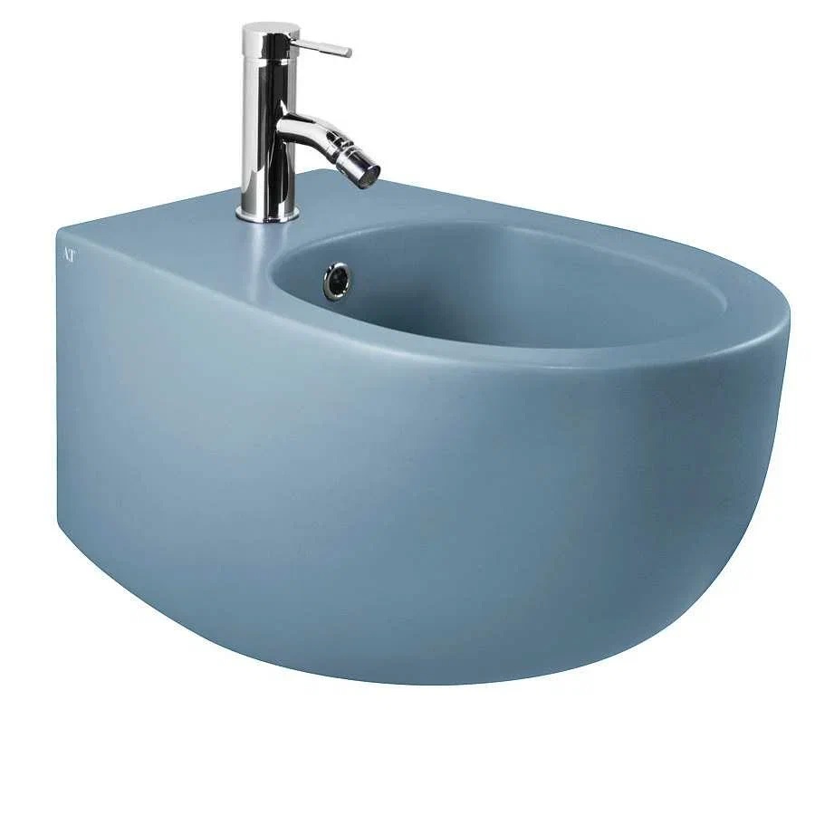 Биде подвесное AeT Dot 2.0 S556T1R1V1141, пастельно-синий матовый