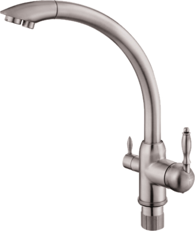 Смеситель для кухни ViEiR V15003-G с подключением к фильтру, сатин