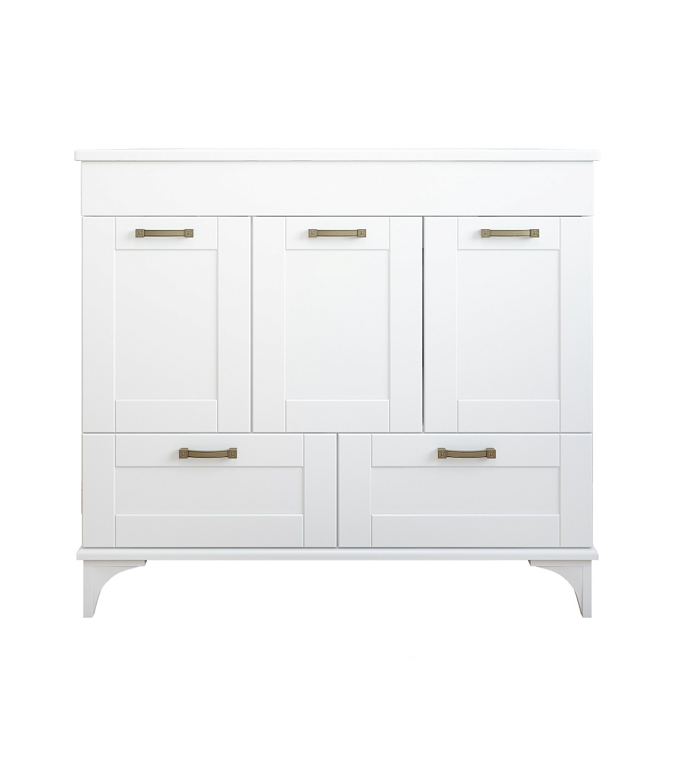 Тумба с раковиной Sanflor Ванесса 95 (раковина PIANO), напольная, белая