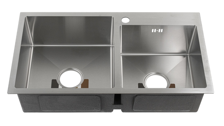 Мойка кухонная Fabia Profi 78433 двойная, сталь