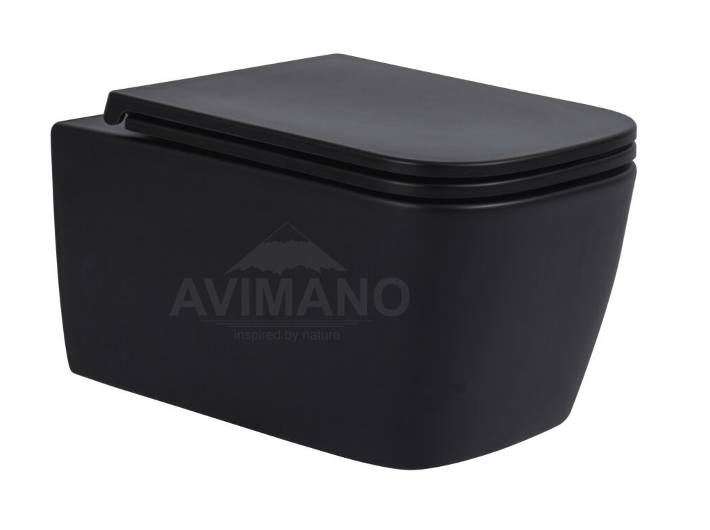 Унитаз подвесной Avimano Vision 1000042 черный матовый