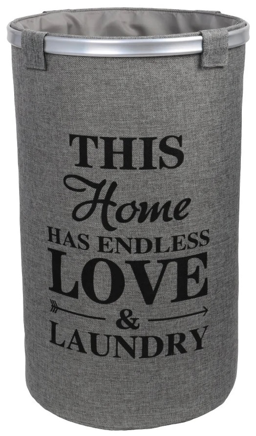 Корзина для белья Fixsen FX-1031A серый