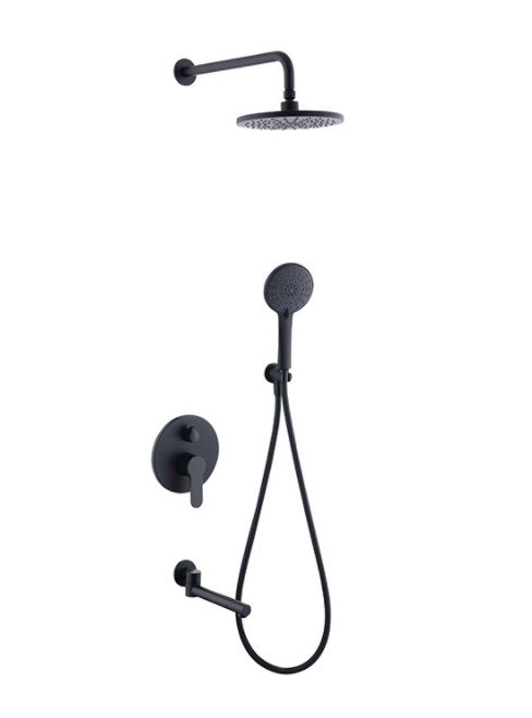 Душевой комплект ALMAes Ruver TVZ-8830 черный матовый
