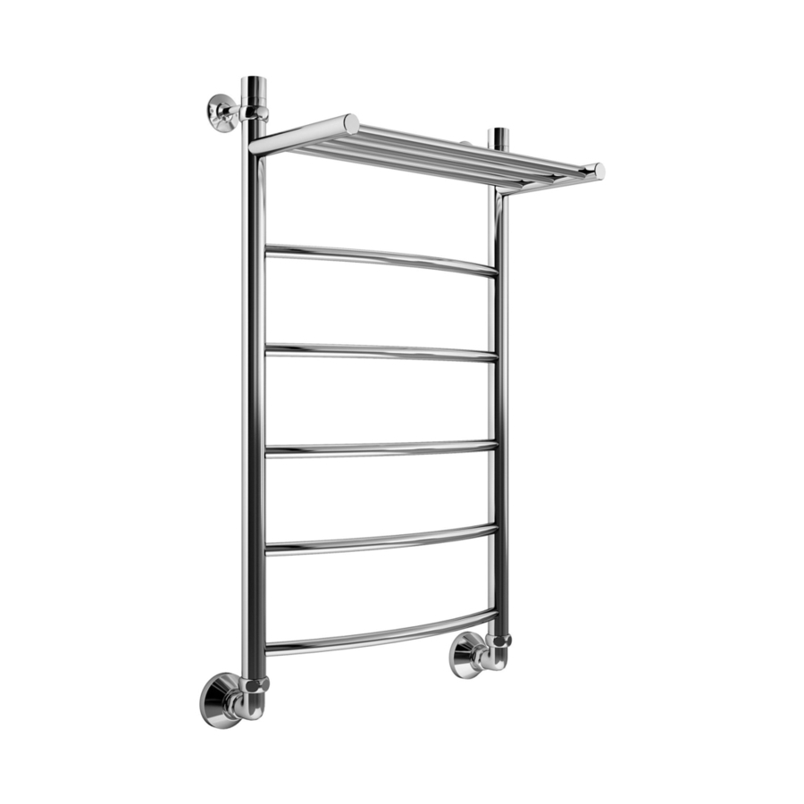 Водяной полотенцесушитель Маргроид Вид 4 80х50 с полкой