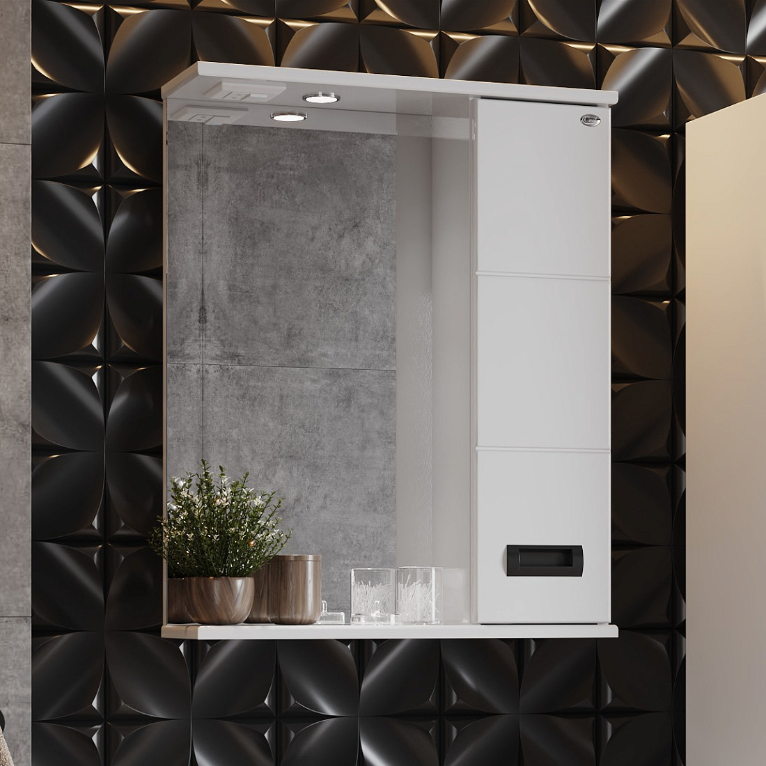 Зеркало-шкаф Onika Балтика Black 58.01 R