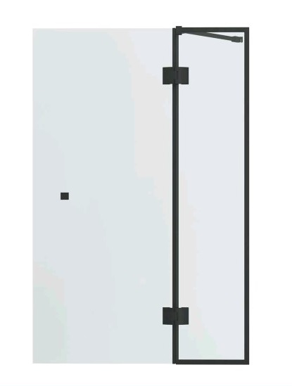 Шторка на ванну Bravat Alfa 140х90, профиль черный