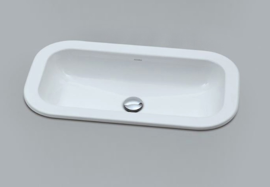 Раковина Azzurra Glaze 69х38 белая (GLZ 69x38/IN bi)