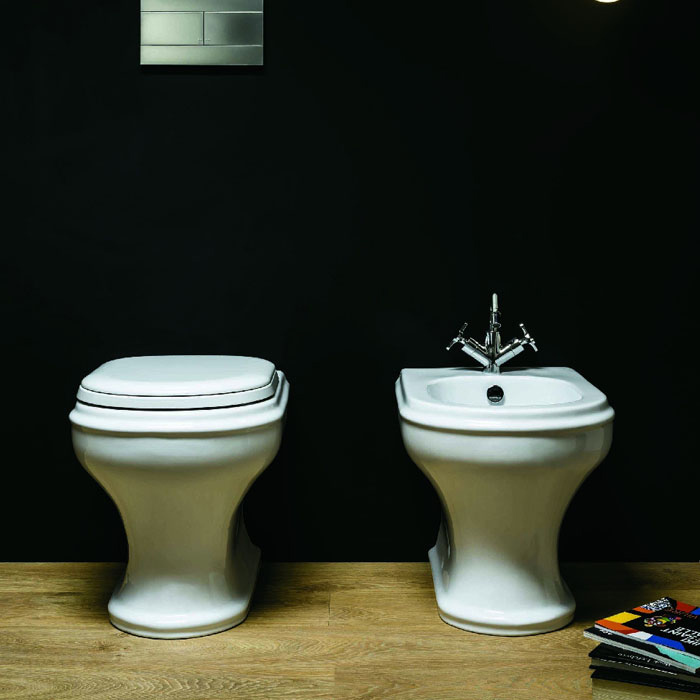 Биде напольное Azzurra Charme 40х52 белое