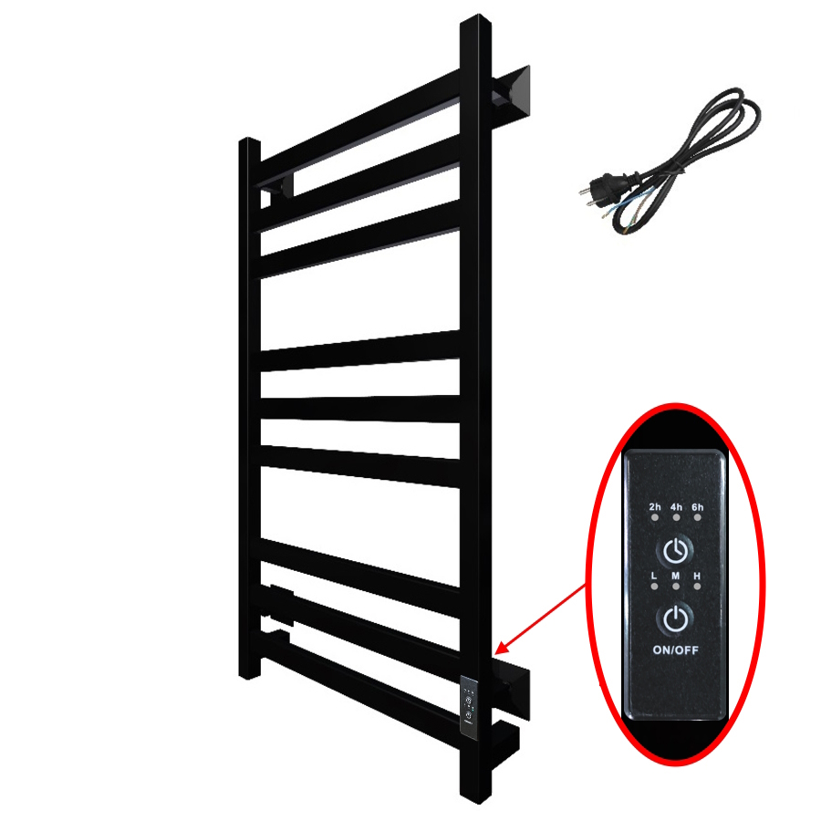Электрический полотенцесушитель Тругор Пэк сп 21 кв 80х50 черный