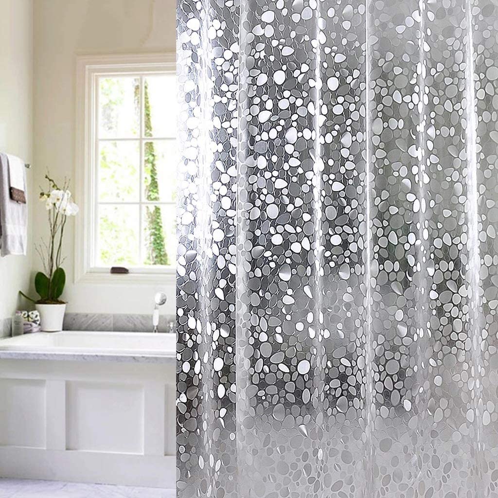 Штора для ванной Carnation Home Fashions Pebbles 180х200 с 3D эффектом
