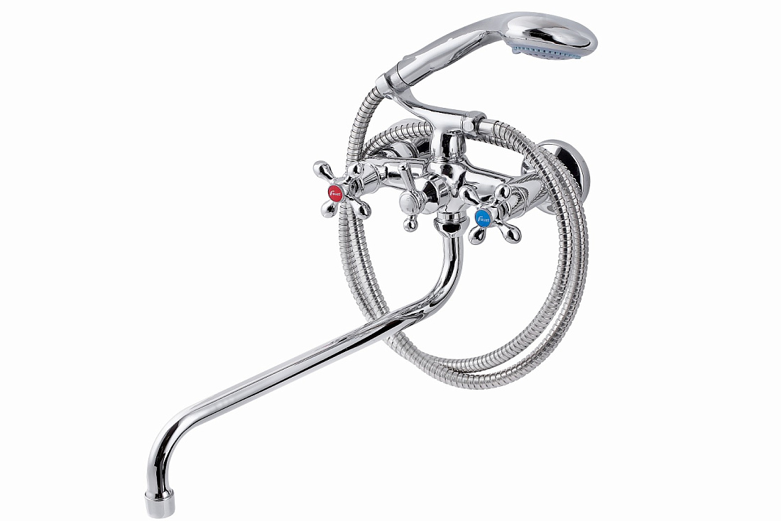 Смеситель FAUZT FZs-317-10 тип См-ВУДРНШлА для ванны с душем