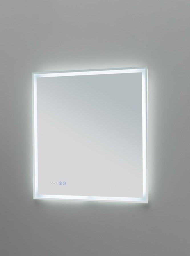 Зеркало Aquanet Оптима 80 белый матовый LED