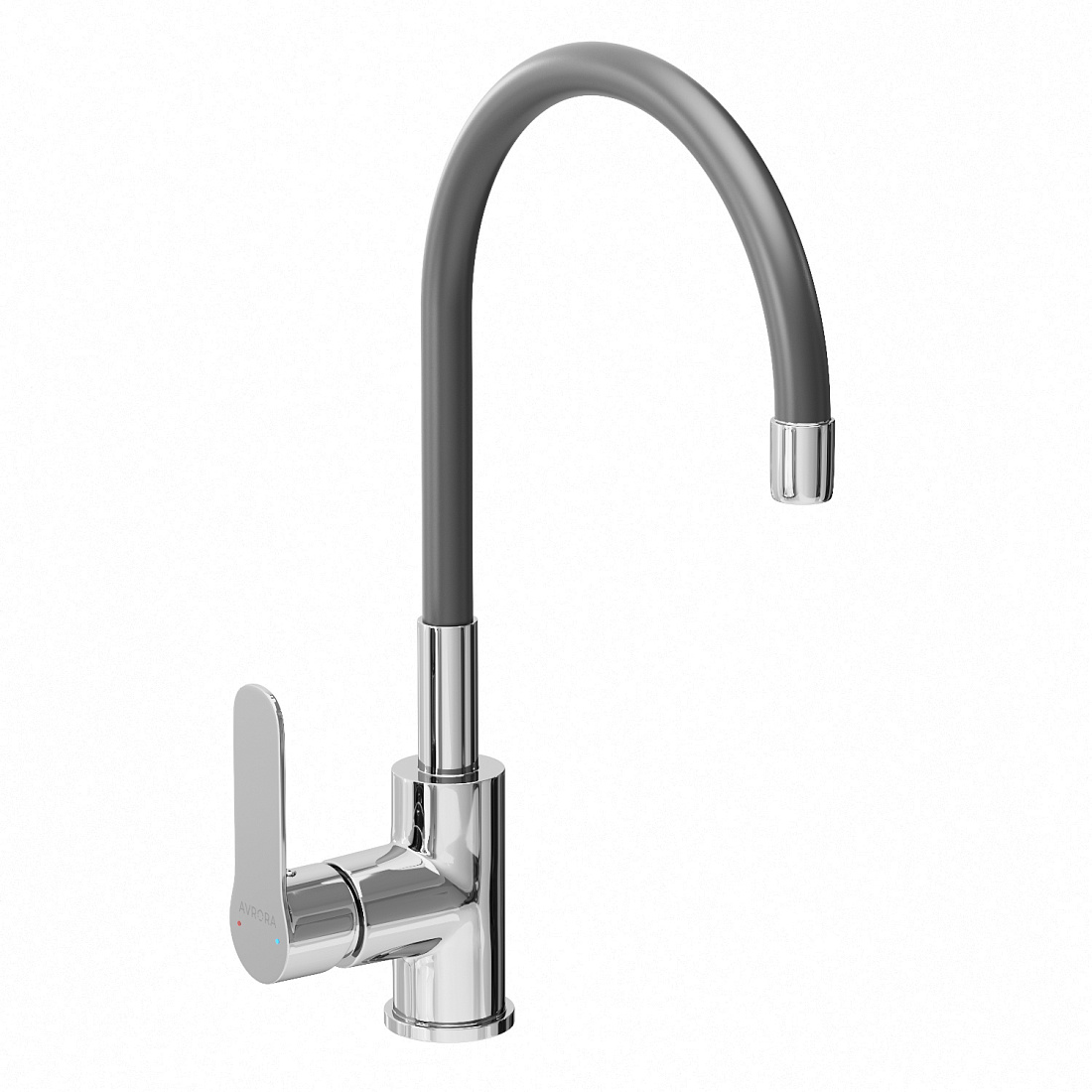 Смеситель Avrora Kitchen AV9002B для кухни с гибким изливом черный