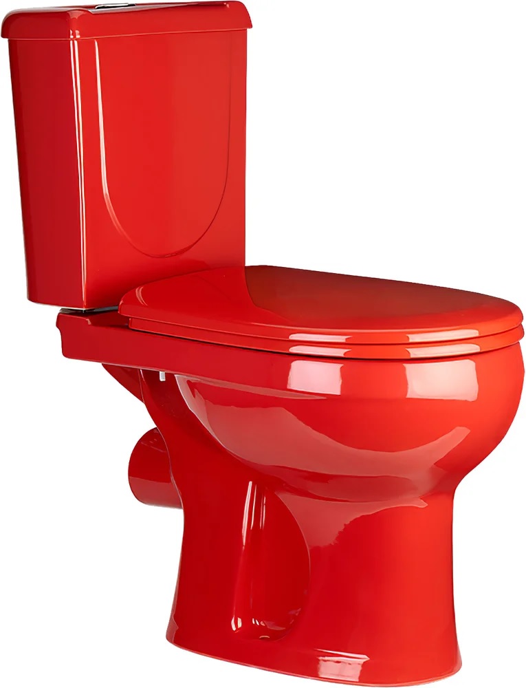 Унитаз-компакт Оскольская керамика Ирида Стандарт, красный 40360130402