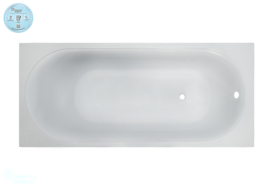 Ванна из искусственного камня Marmo Bagno Патриция 180х80 с ножками