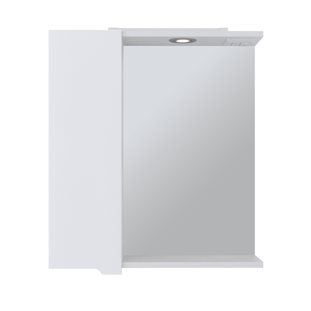 Зеркало-шкаф Emmy Агата 50 с подсветкой, левое