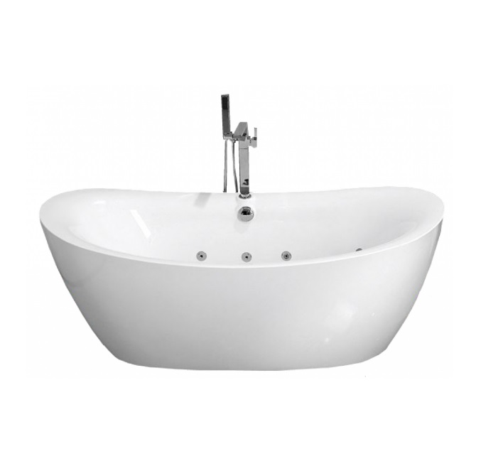 Акриловая ванна Frank F162 180x85 отдельностоящая, с гидромассажем