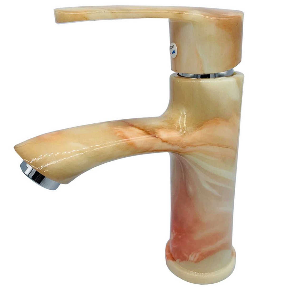 Смеситель PLStart PL1003-30 для раковины коричневый мрамор / хром