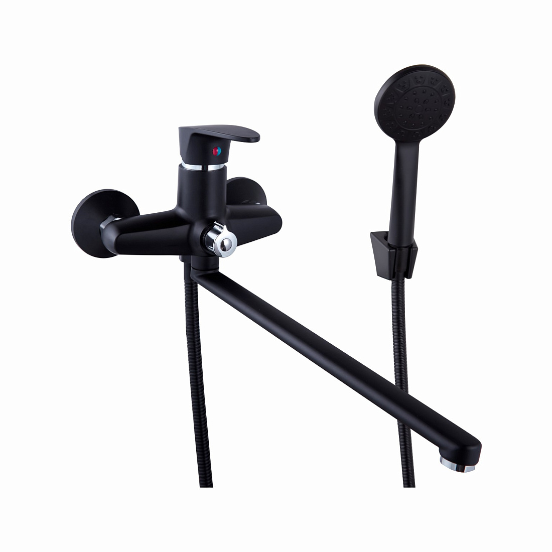 Смеситель PLStart PL2205-7 для ванны с душем чёрный